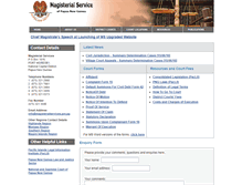 Tablet Screenshot of magisterialservices.gov.pg